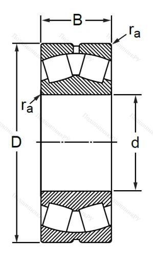 Сферический роликовый подшипник 3614 АМН (22314 MBW 33) в Орле