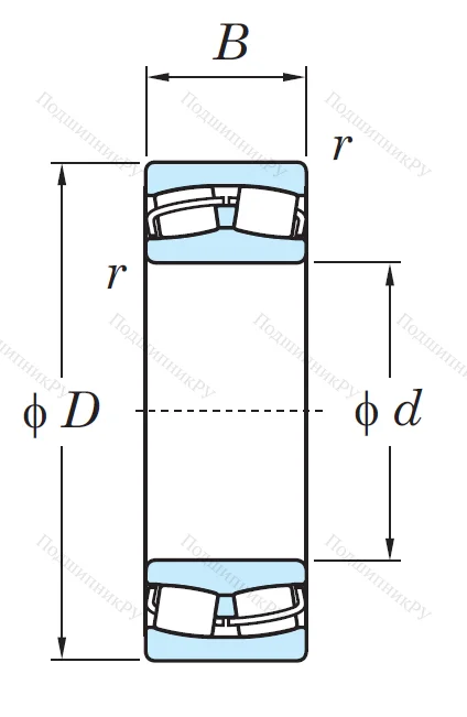 Сферический роликовый подшипник 21309 RZW 33