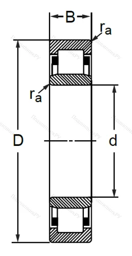 Цилиндрический роликовый подшипник 32208 (NU 208) в Орле