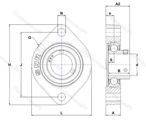 Подшипниковый узел ESFD 205 CN в Орле