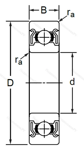 Однорядный шариковый подшипник SS 6005 ZZ (80105 Ю ГОСТ) в Орле