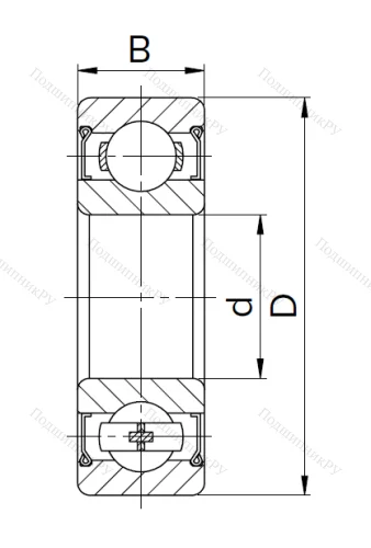 Миниатюрный шариковый подшипник 80029 T (629 ZZT) в Орле