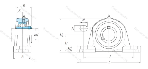 Подшипниковый узел UCP 205 J в Орле