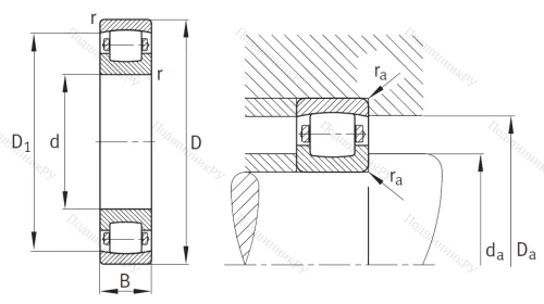 Сферический роликовый подшипник 20208 TVPC 3 от производителя  FAG