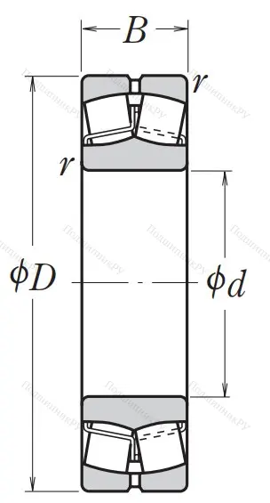 Сферический роликовый подшипник 23024 CDE 4S 11