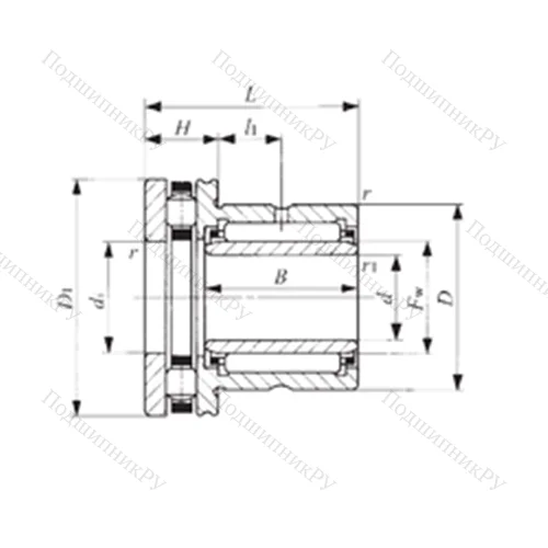 Подшипник комбинированный NBXI 5040 от производителя  IKO