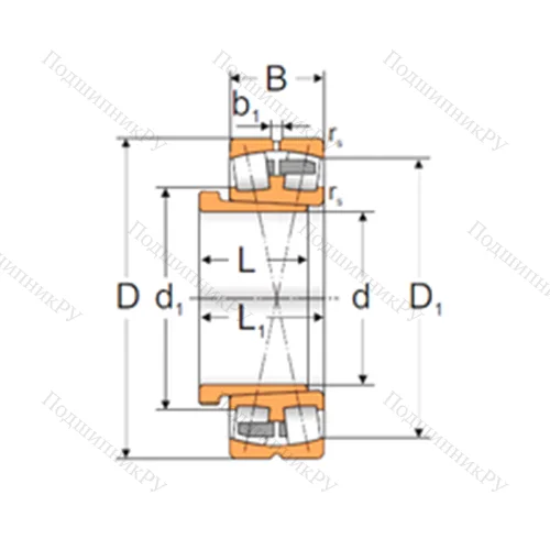 Подшипник роликовый радиальный самоцентрирующийся 24160 K 30MBW 33+AH 2248