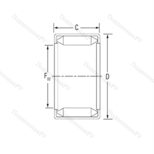 Подшипник игольчатый радиальный B 66 от производителя  KOYO