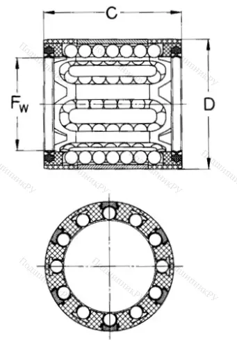 Подшипник LBBR 14-2LS/HV 6 в Орле
