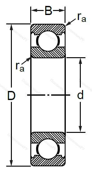Шариковый однорядный подшипник 76-130 (6030 C 3) в Орле