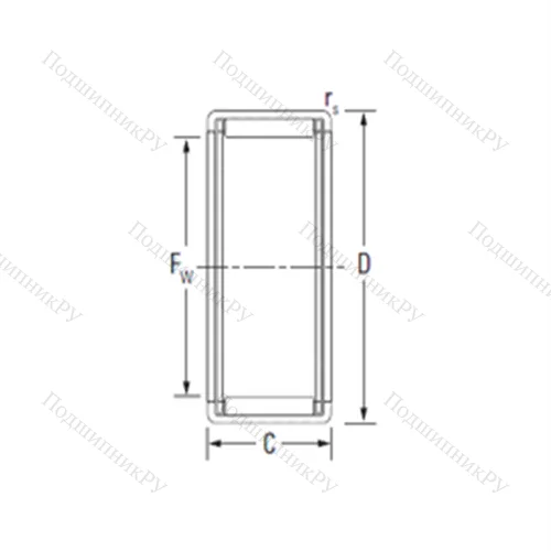 Подшипник игольчатый радиальный HK 22X 28X 7,5-TN