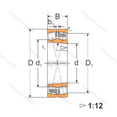 Подшипник роликовый радиальный самоцентрирующийся 22324 ACKMAW 33