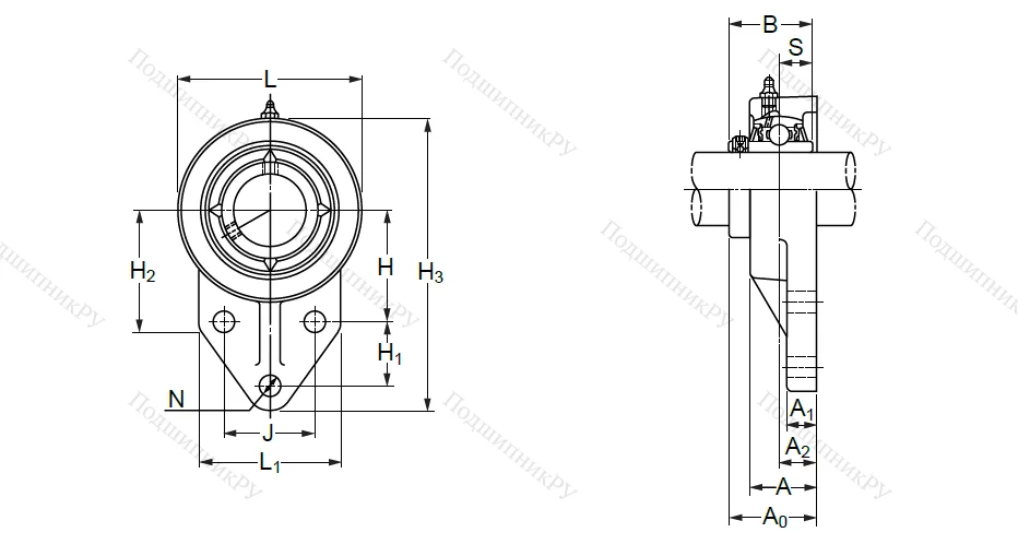 Подшипниковый узел UCFK 202 (UCFH 202) в Орле