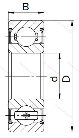 Шариковый однорядный подшипник 80102 (6002 ZZ) в Орле