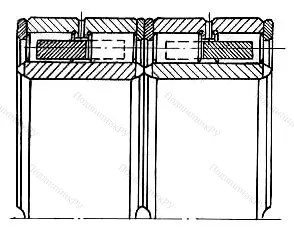 Подшипник  262744 размер 220x340x218 от производителя  ГПЗ-9 Подшипник  262744 размер 220x340x218 от производителя  ГПЗ-9
