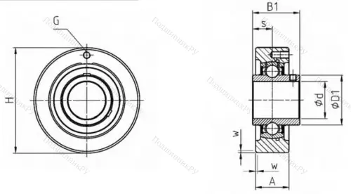 Подшипниковый узел UCC 212 в Орле