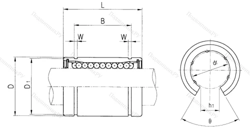 Подшипник LME 40 UU OP в Орле