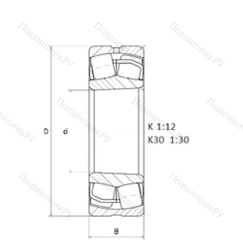 Подшипник роликовый радиальный самоцентрирующийся 2P 25002K от производителя  NTN Подшипник роликовый радиальный самоцентрирующийся 2P 25002K от производителя  NTN
