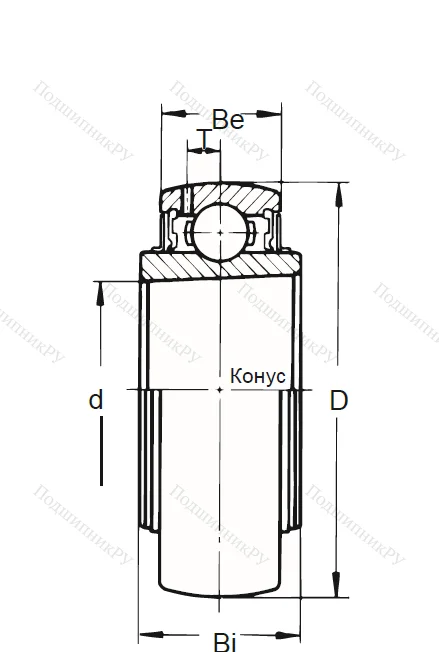 Корпусный подшипник UK 312