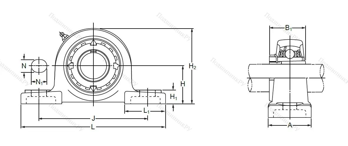 Подшипниковый узел UKP 210 в Орле