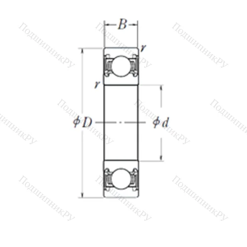 Подшипник шариковый радиальный BB 1-3065C от производителя  SKF