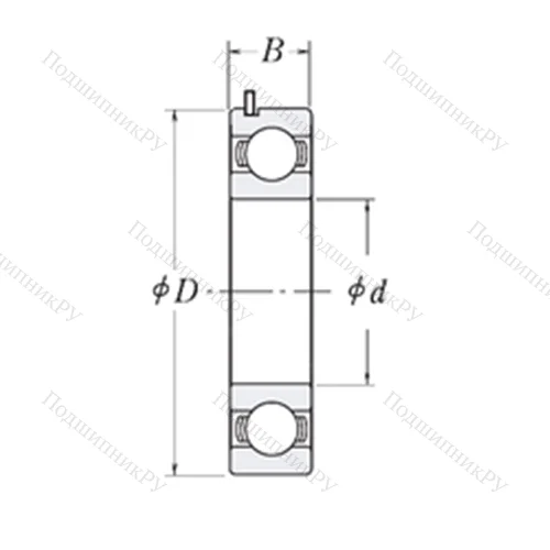 Подшипник шариковый радиальный 83519-9C 3 от производителя  KOYO