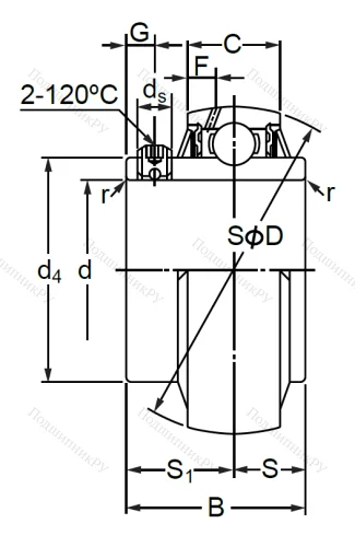 Корпусный подшипник  UCX 16 в Орле