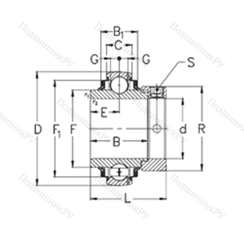 Подшипник шариковый радиальный GE 50-KRRB