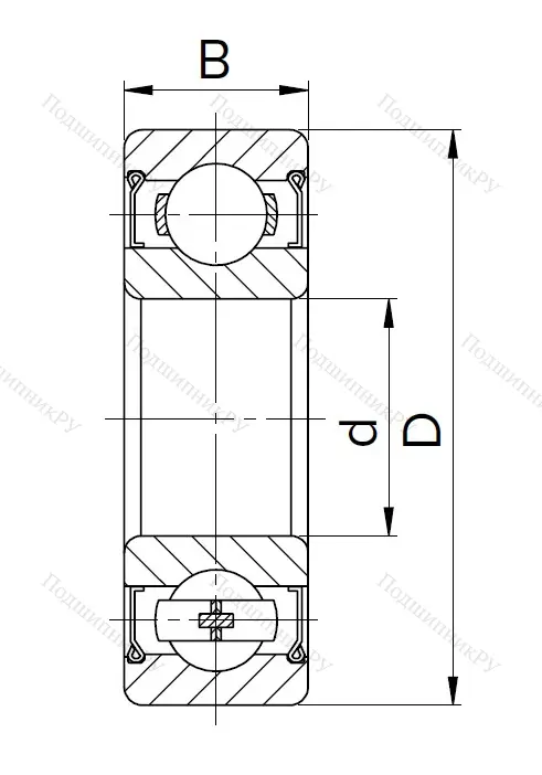Миниатюрный шариковый подшипник 60026 (626 Z) в Орле