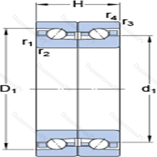 Прецизионные двойные упорно-радиальные шарикоподшипники BTM 65 ATN 9/P 4CDB