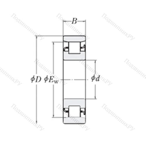 Подшипник роликовый радиальный XLRJ 1.3/4