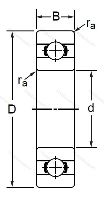 Дюймовый шариковый подшипник RLS 20 (LJ 2-1/2) в Орле