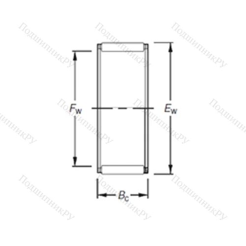 Подшипник игольчатый радиальный K 15X 21X 21H