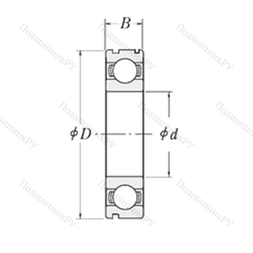 Подшипник шариковый радиальный 83B 551ASH 29T 2CS 41 от производителя  KOYO