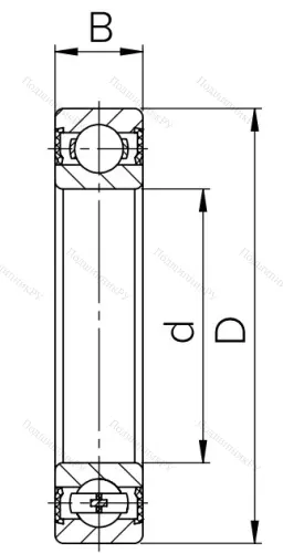 Шариковый однорядный подшипник 1000915 2RS (6915 2RS) в Орле Шариковый однорядный подшипник 1000915 2RS (6915 2RS) в Орле