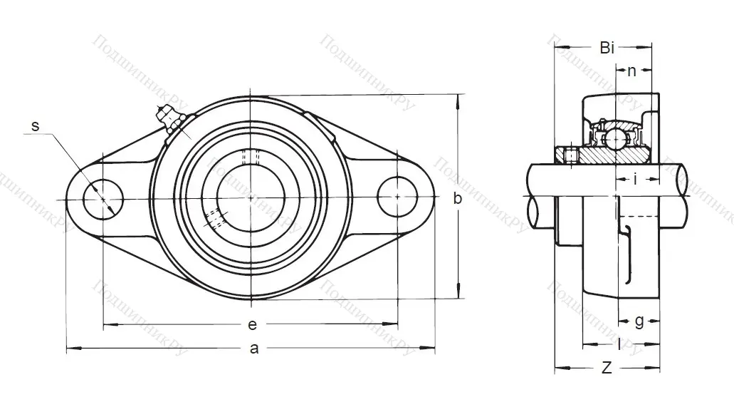 Подшипниковый узел UCFL 203