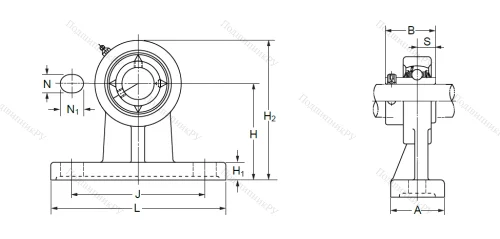 Подшипниковый узел UCPH 209 (UCHP 209) в Орле