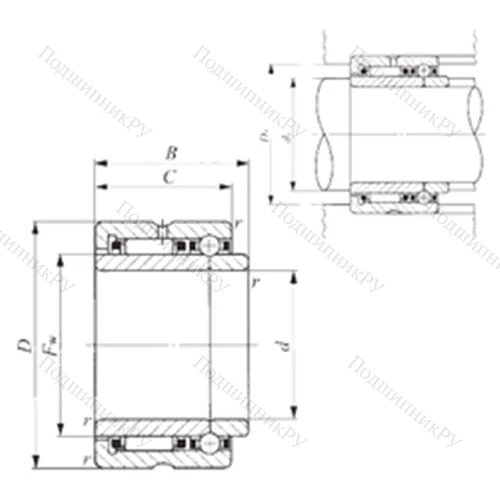 Подшипник комбинированный NATB 5903 от производителя  IKO Подшипник комбинированный NATB 5903 от производителя  IKO