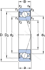 Подшипник S 7010 ACE/P 4A