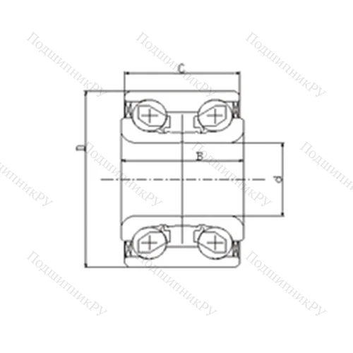 Подшипник шариковый радиально-упорный IJ 111013