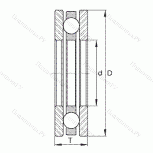 Подшипник шариковый упорный