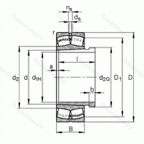 Подшипник роликовый самоустанавливающийся 21318-E 1-K + AHX 318