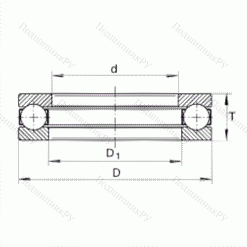 Подшипник шариковый упорный