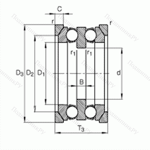 Подшипник шариковый упорный