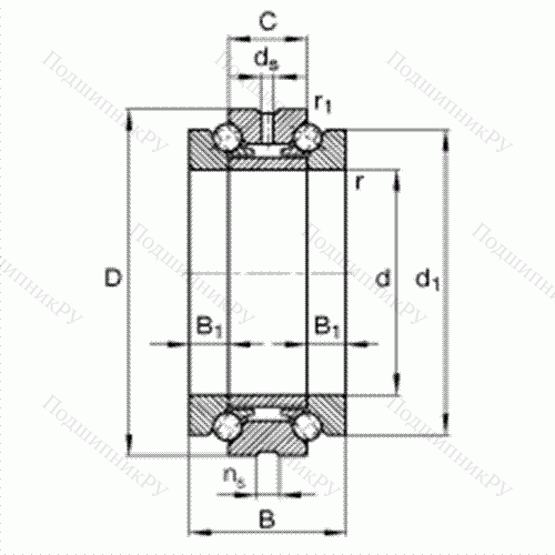 Подшипник шариковый упорно-радиальный 234728-M-SP