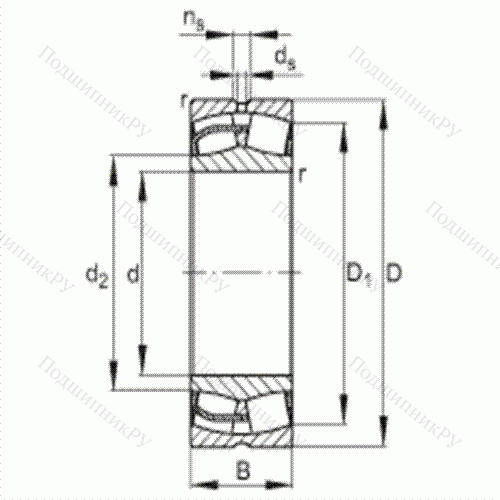 Подшипник роликовый самоустанавливающийся 24156-E 1 от производителя  FAG Подшипник роликовый самоустанавливающийся 24156-E 1 от производителя  FAG